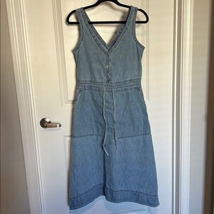 Gap midi chambray dress